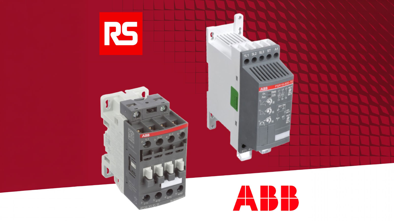 ABB’s contactors and soft starters headlined the products RS will now be distributing on their behalf. ABB’s contactors and soft starters headlined the products RS will now be distributing on their behalf.