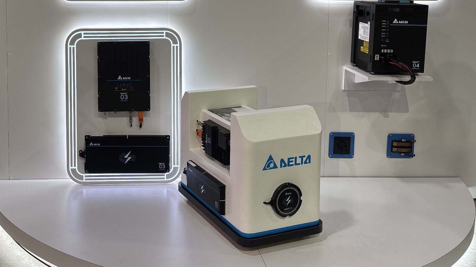 Delta's MOOV Series charging solutions support more than one million industrial vehicles worldwide. Delta's MOOV Series charging solutions support more than one million industrial vehicles worldwide.