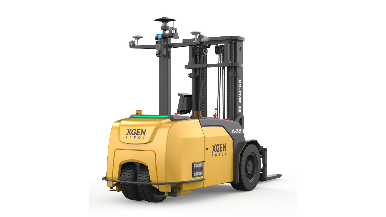The X3-CF Counterbalance FMR (3-5T), designed for maximum stability in heavy-load transport. The X3-CF Counterbalance FMR (3-5T), designed for maximum stability in heavy-load transport.
