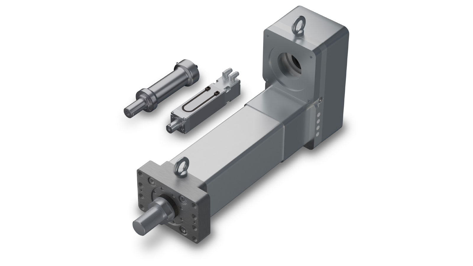 Linear actuator solutions provided by Tolomatic include the RSX50 (pictured, right) for rugged applications. Linear actuator solutions provided by Tolomatic include the RSX50 (pictured, right) for rugged applications.