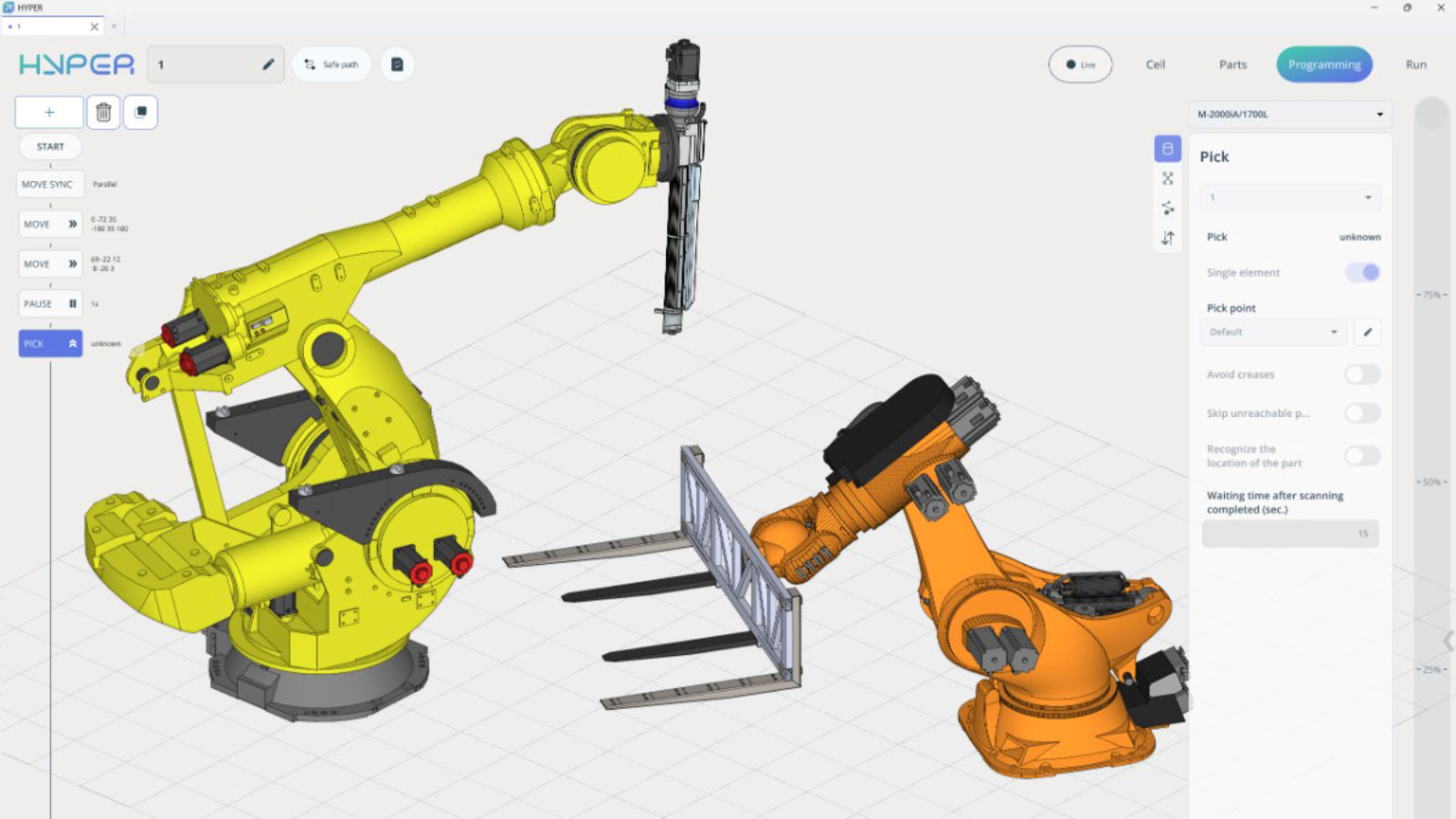 Uninterrupted workflow: The new tab-based system lets users build upcoming projects without pausing active, live robot sessions. Uninterrupted workflow: The new tab-based system lets users build upcoming projects without pausing active, live robot sessions.